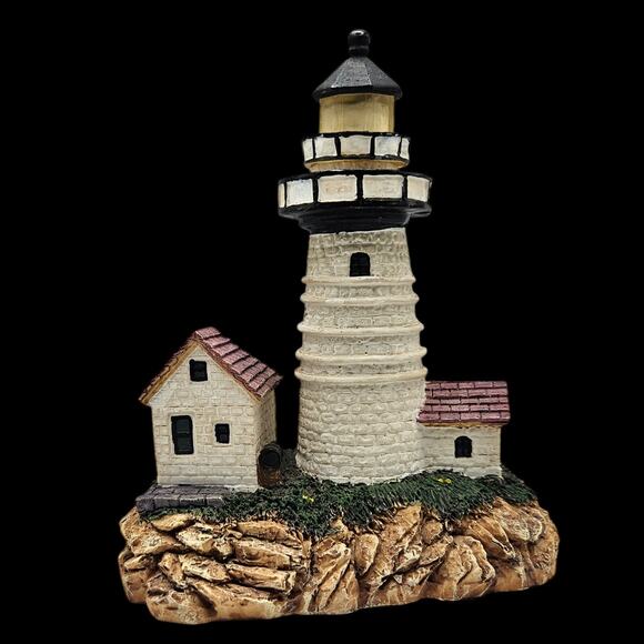 Boston Harbor MA Lighthouse Figurine Impulse Giftware 1994 Light Not Working - Picture 3 of 6